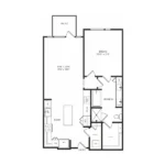 Crescent Residences Rise apartments Dallas Floor plan 6