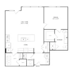Crescent Residences Rise apartments Dallas Floor plan 9