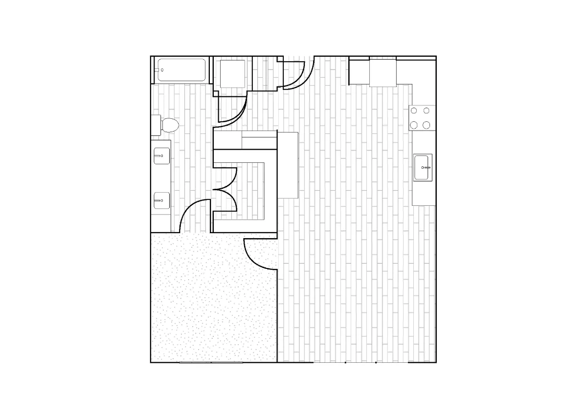 Crystal Springs Rise apartments Dallas Floor plan 17
