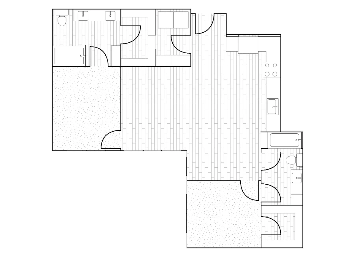 Crystal Springs Rise apartments Dallas Floor plan 22