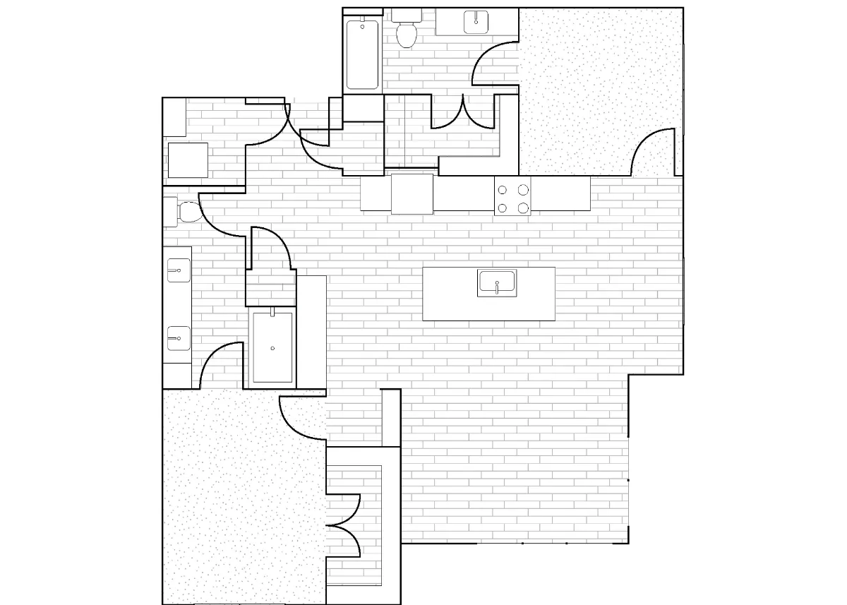 Crystal Springs Rise apartments Dallas Floor plan 27