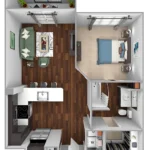 Debbie Lane Flats Rise apartments Dallas Floor plan 2