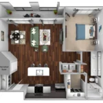Debbie Lane Flats Rise apartments Dallas Floor plan 5