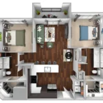 Debbie Lane Flats Rise apartments Dallas Floor plan 6