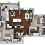 Debbie Lane Flats Rise apartments Dallas Floor plan 7