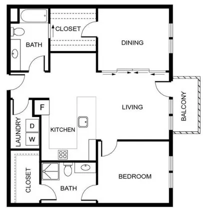 Digit 1919 Rise apartments Dallas Floor plan 7