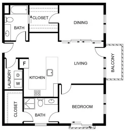 Digit 1919 Rise apartments Dallas Floor plan 8