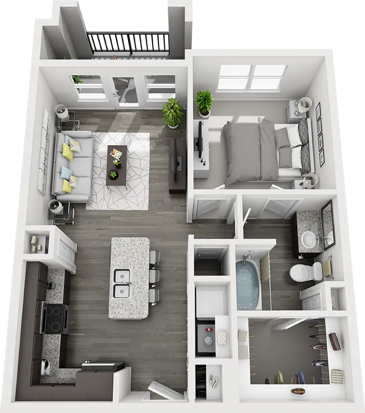 Discovery Park Rise apartments Dallas Floor plan 2