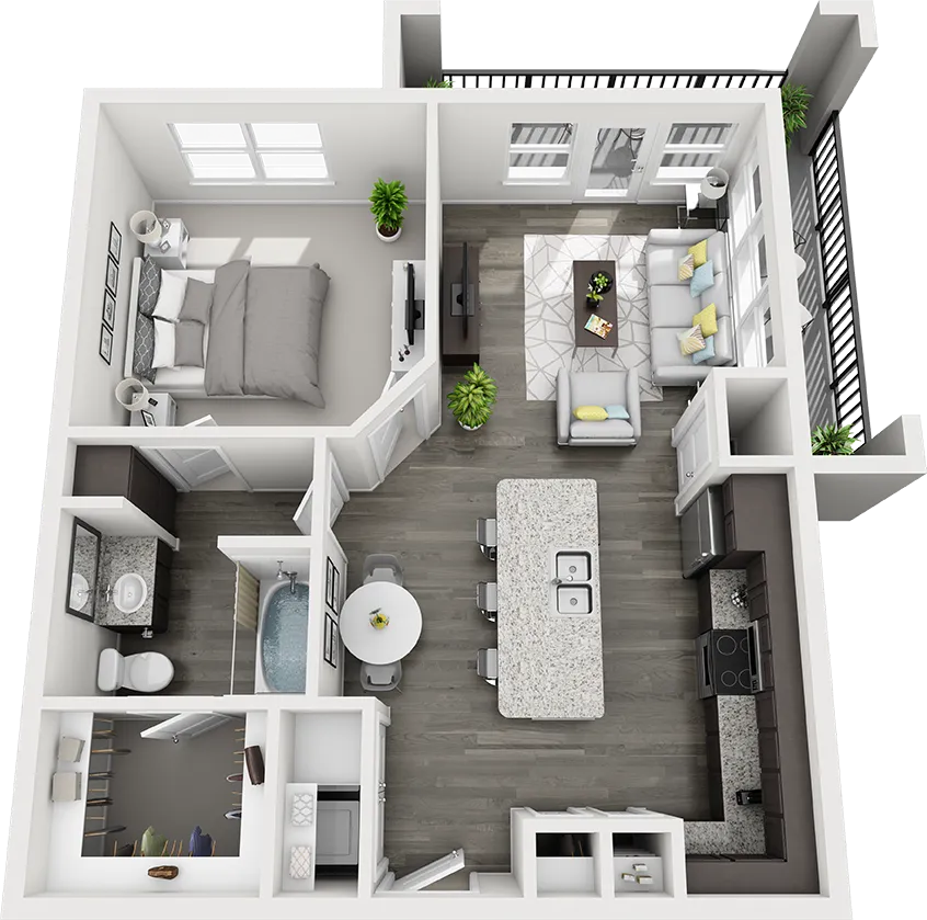 Discovery Park Rise apartments Dallas Floor plan 4