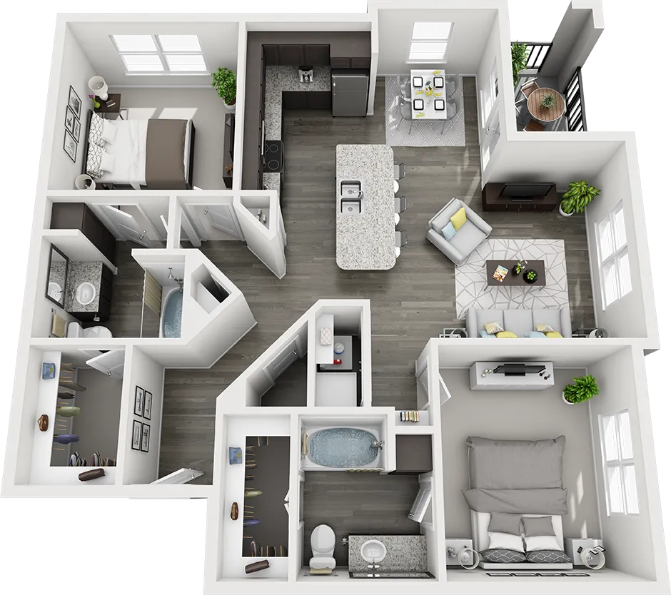 Discovery Park Rise apartments Dallas Floor plan 9