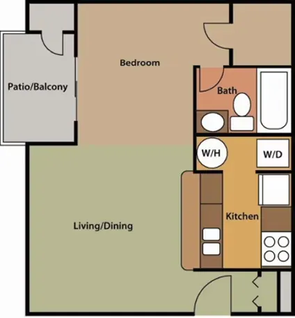 Dolce Vita at Three60 Rise Apartments FloorPlan 1