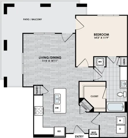 Eastshore on Lake Carolyn Rise apartments Dallas Floor plan 12