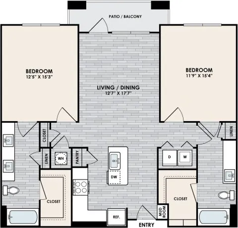 Eastshore on Lake Carolyn Rise apartments Dallas Floor plan 15