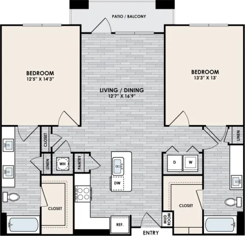 Eastshore on Lake Carolyn Rise apartments Dallas Floor plan 16