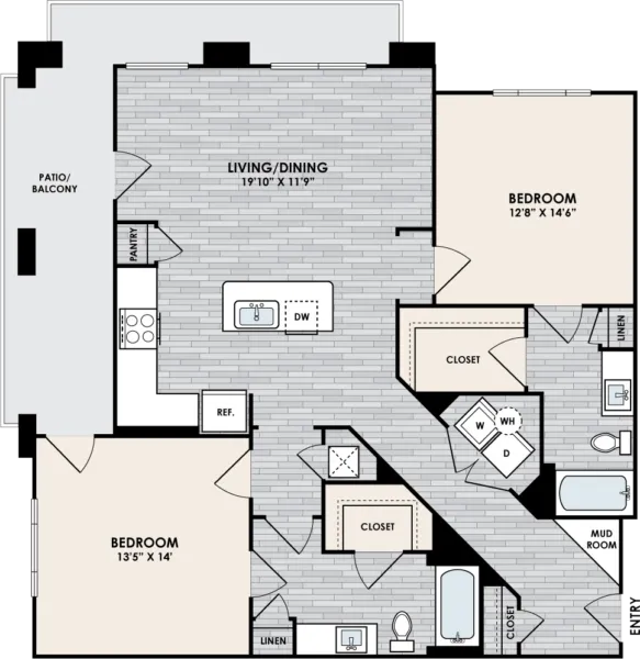 Eastshore on Lake Carolyn Rise apartments Dallas Floor plan 17