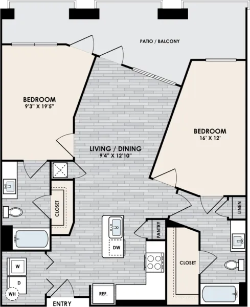Eastshore on Lake Carolyn Rise apartments Dallas Floor plan 18