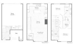 Elan Inwood Rise apartments Dallas Floor plan 2