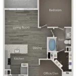 Embree Hill Rise apartments Dallas Floor plan 5
