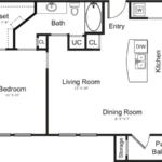 Encore at Home Town Rise apartments Dallas Floor plan 3