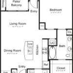 Encore at Home Town Rise apartments Dallas Floor plan 4