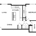 Ensign Apartments Rise apartments Dallas Floor plan 2