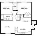 Ensign Apartments Rise apartments Dallas Floor plan 5