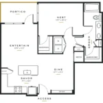 Essence on Maple Rise apartments Dallas Floor plan 11