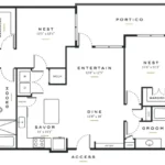 Essence on Maple Rise apartments Dallas Floor plan 18