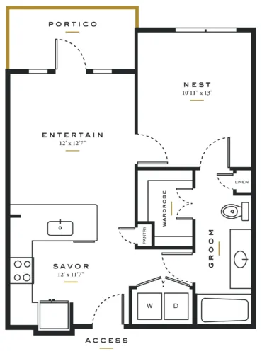 Essence on Maple Rise apartments Dallas Floor plan 4