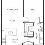 Essence on Maple Rise apartments Dallas Floor plan 5