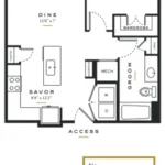 Essence on Maple Rise apartments Dallas Floor plan 6
