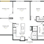Essence on Maple Rise apartments Dallas Floor plan 8