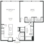 Essence on Maple Rise apartments Dallas Floor plan 9