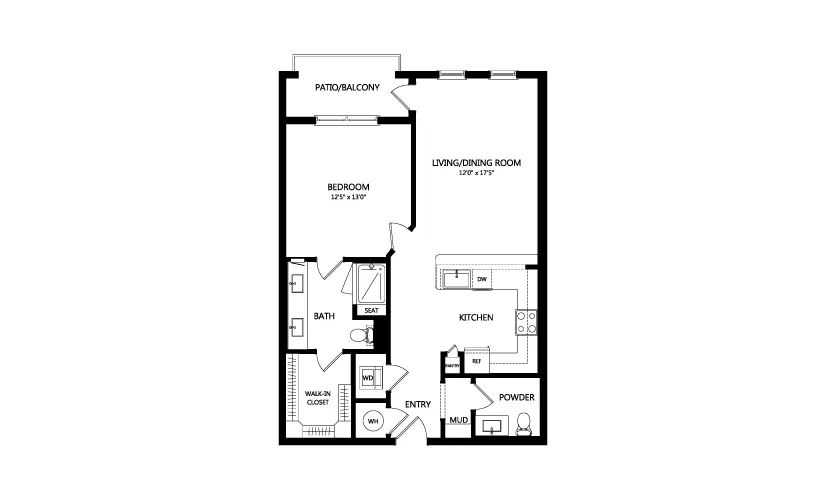 Everleigh Forestwood Rise apartments Dallas Floor plan 10