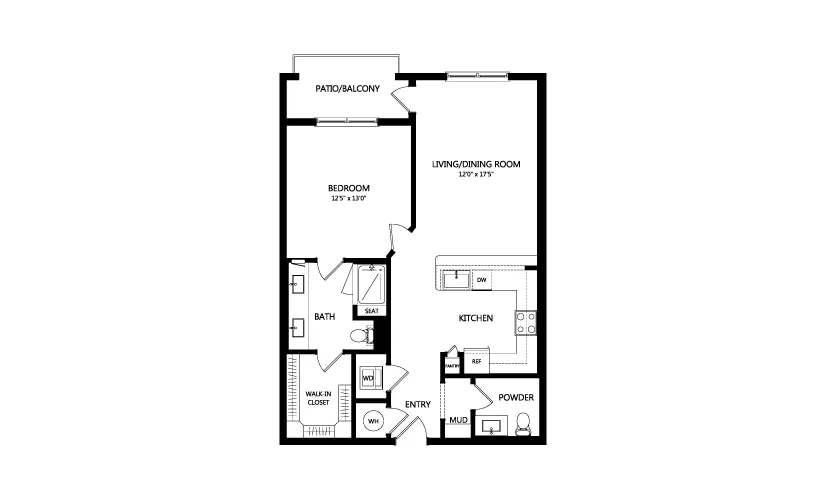Everleigh Forestwood Rise apartments Dallas Floor plan 11