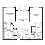 Everleigh Forestwood Rise apartments Dallas Floor plan 15