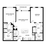 Everleigh Forestwood Rise apartments Dallas Floor plan 16