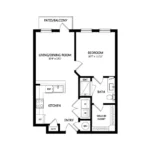 Everleigh Forestwood Rise apartments Dallas Floor plan 2