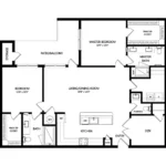 Everleigh Forestwood Rise apartments Dallas Floor plan 20