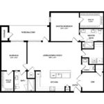 Everleigh Forestwood Rise apartments Dallas Floor plan 21