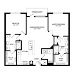 Everleigh Forestwood Rise apartments Dallas Floor plan 23