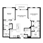 Everleigh Forestwood Rise apartments Dallas Floor plan 27