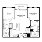 Everleigh Forestwood Rise apartments Dallas Floor plan 28