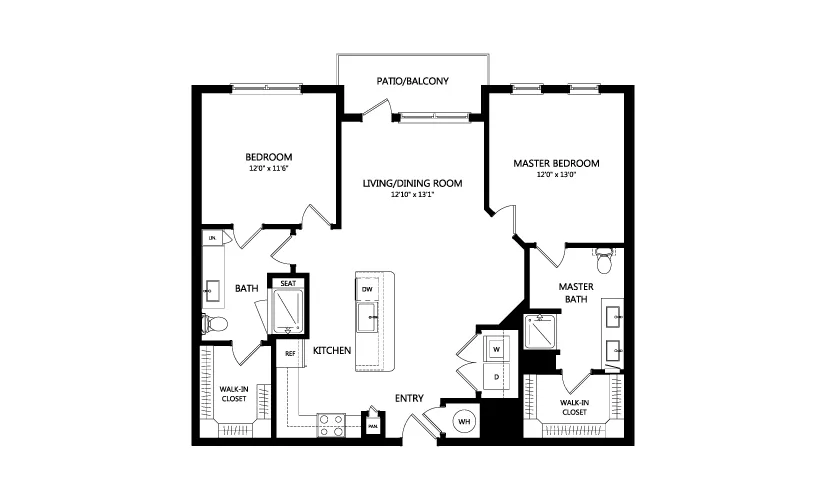 Everleigh Forestwood Rise apartments Dallas Floor plan 28