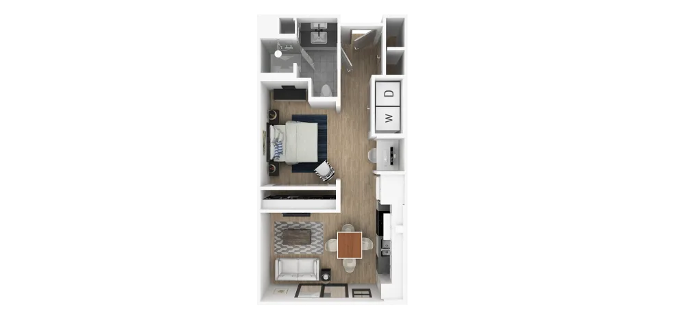 Everra Midtown Park Rise apartments Dallas Floor plan 1