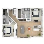 Everra Midtown Park Rise apartments Dallas Floor plan 12