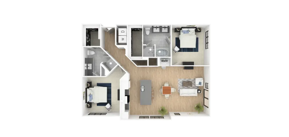 Everra Midtown Park Rise apartments Dallas Floor plan 12