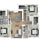 Everra Midtown Park Rise apartments Dallas Floor plan 13