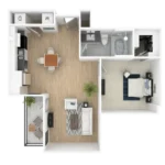 Everra Midtown Park Rise apartments Dallas Floor plan 4