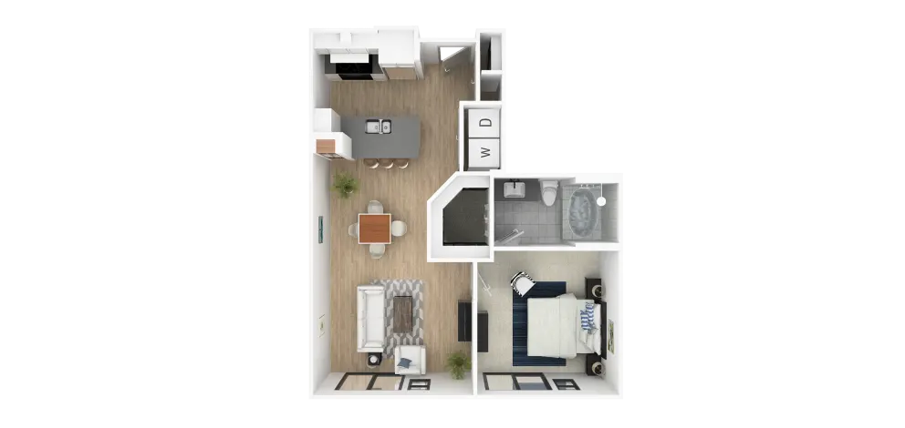 Everra Midtown Park Rise apartments Dallas Floor plan 5